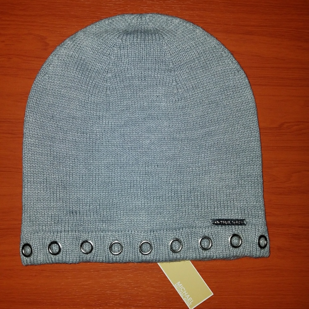 New MICHAEL Michael Kors Grey Beanie